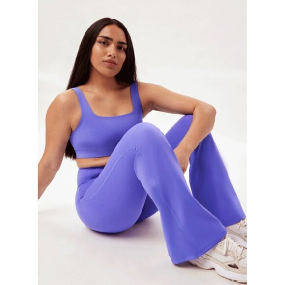 💕GIRLFRIEND COLLECTIVE💕 Compressive Flare Legging Wild Iris Purple Large L NWT - Picture 1 of 12